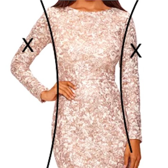 Xscape Other - Sequin & Lace Dress